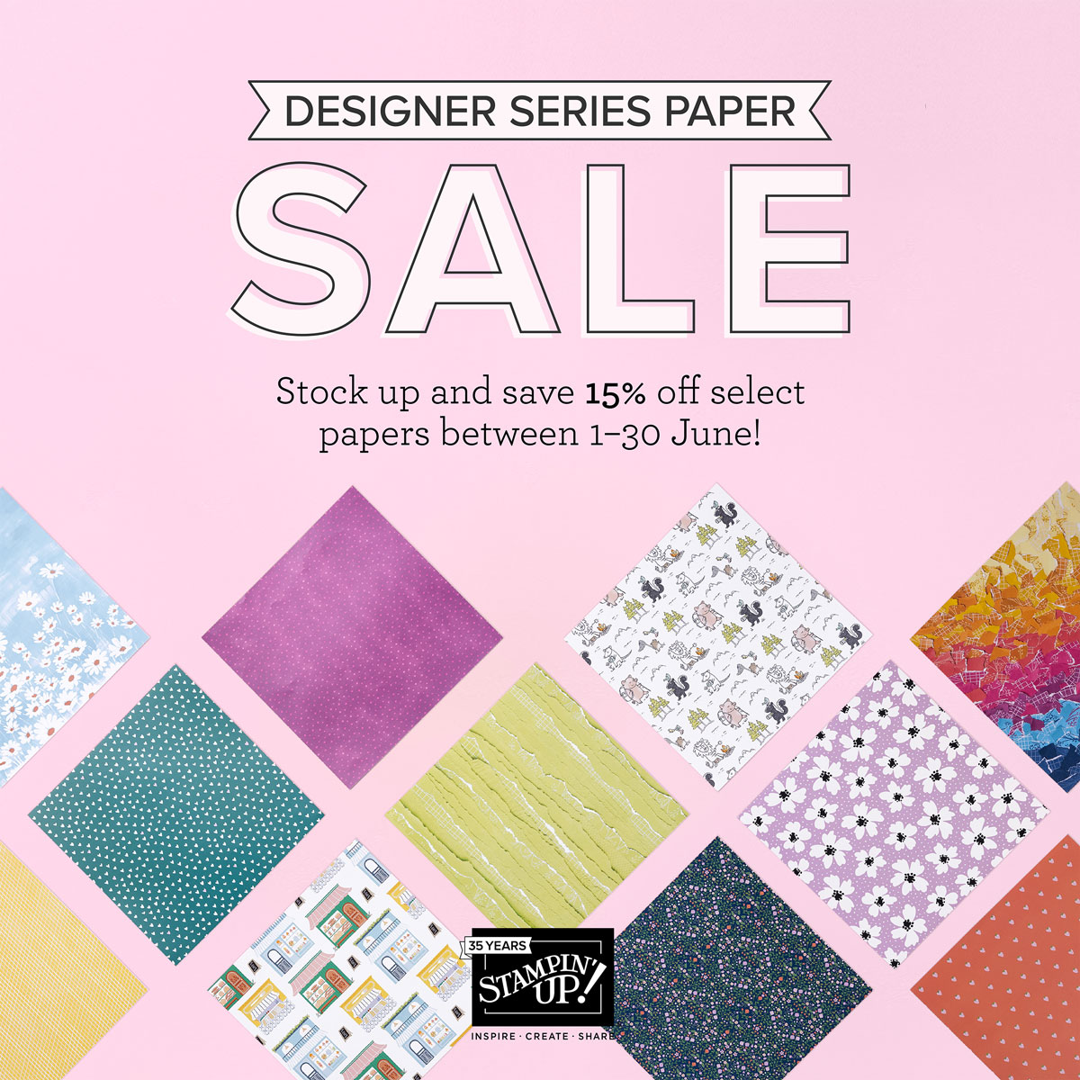 Save 15% on Select Designer Series Papers! – StampinWithPatricia